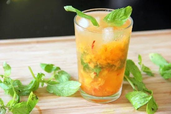 Cách làm Mojito Đào phong cách cổ điển giải nhiệt ngày hè