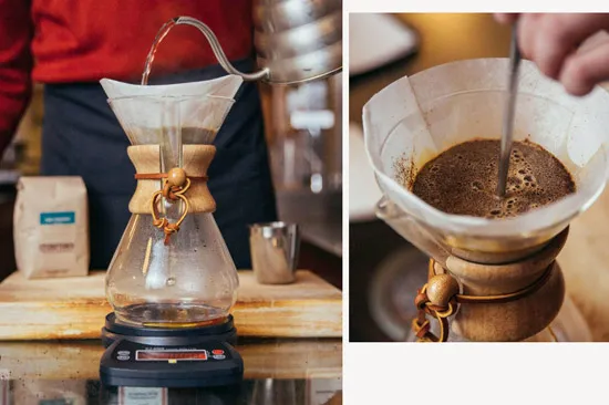 Hướng Dẫn Cách Pha Cafe Bằng Bình Chemex Không Cặn